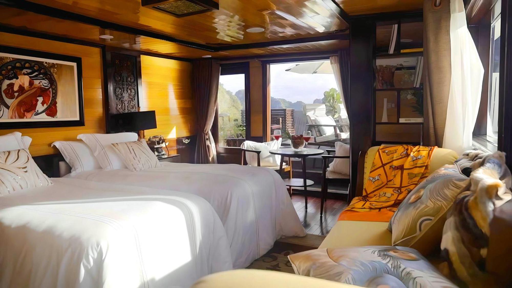 Hera Grand Luxury Cruise Ha Long Exteriör bild